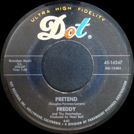 Freddy And The Heartaches - Mule Train / Pretend side B