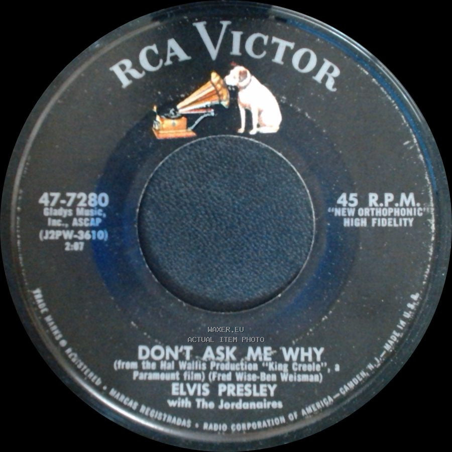 Elvis Presley - Hard Headed Woman / Don't Ask Me Why side B