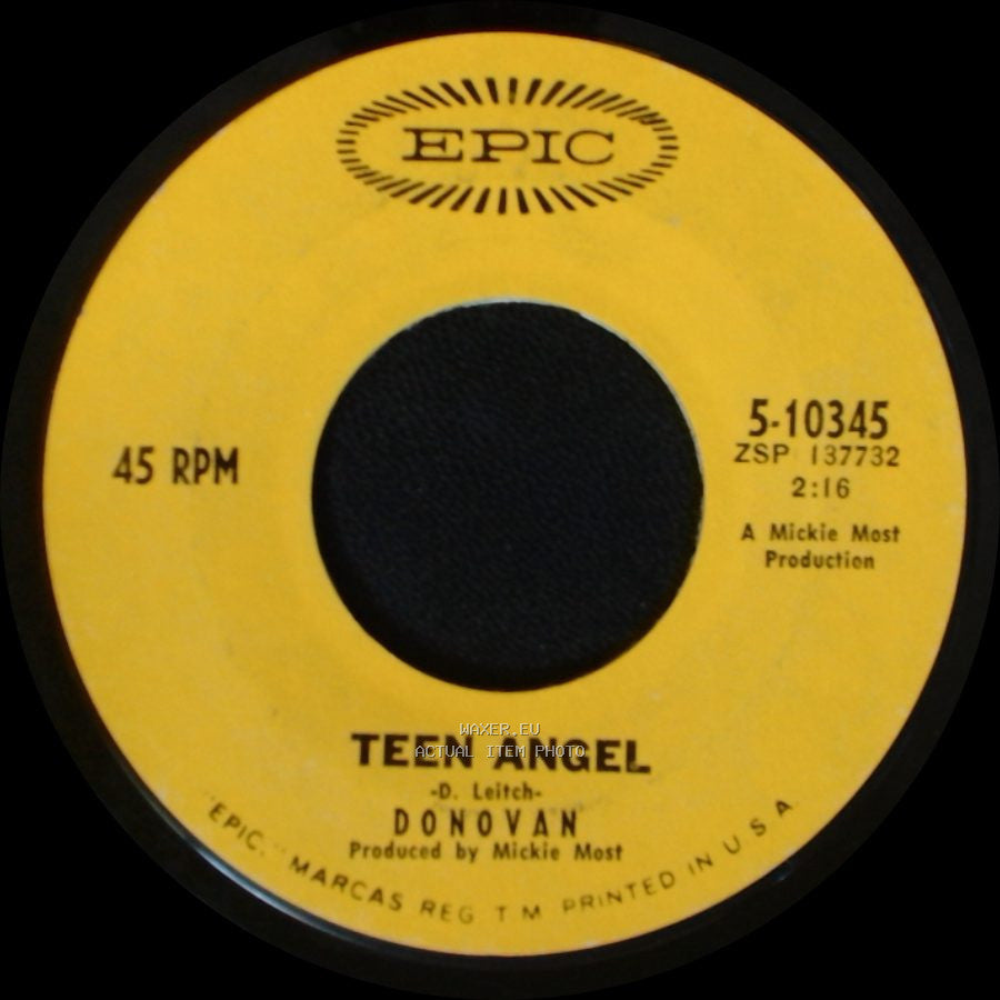 Donovan - Hurdy Gurdy Man / Teen Angel side B