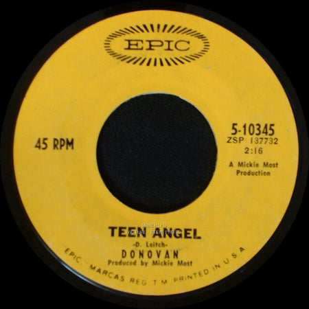 Donovan - Hurdy Gurdy Man / Teen Angel side B