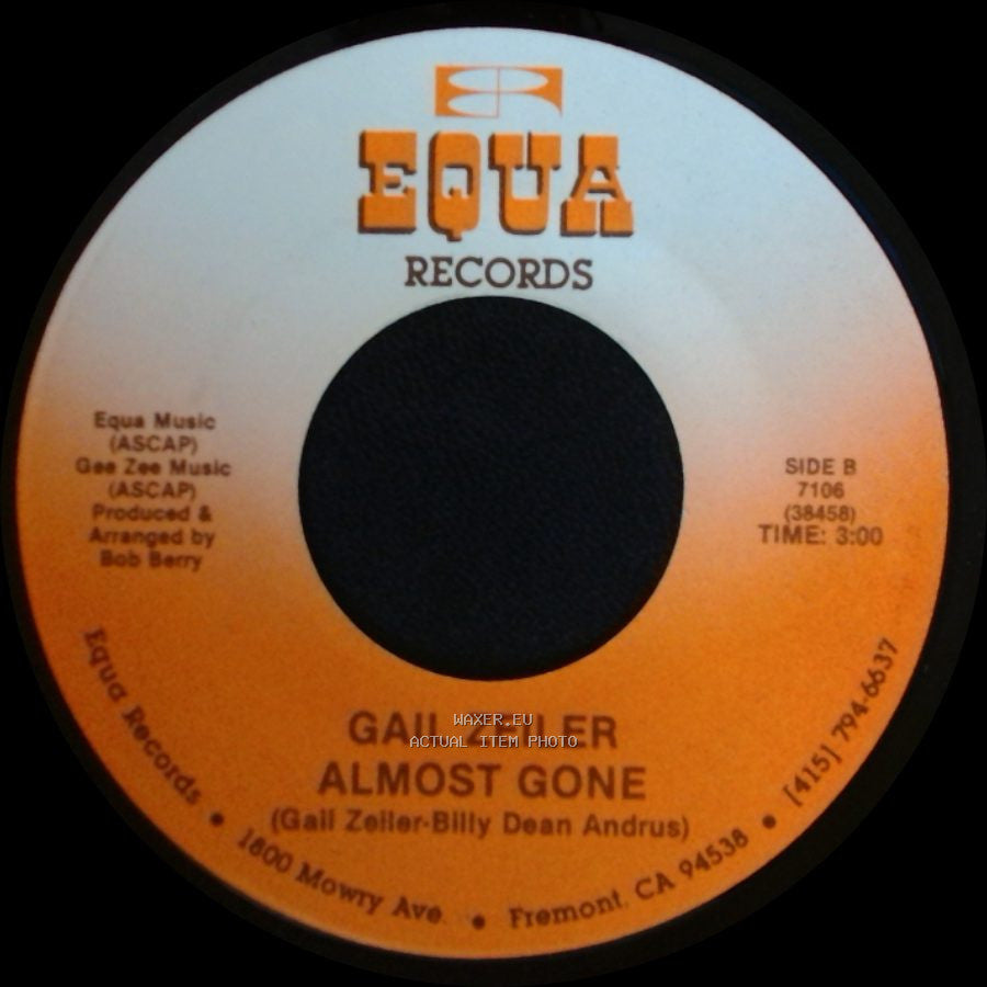 Gail Zeiler - The Two Dollar Ride / Almost Gone side B