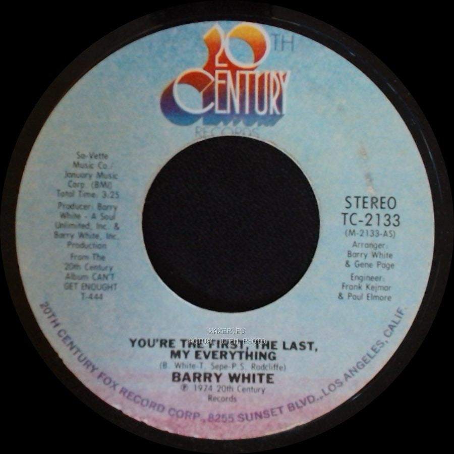 Barry White - More Than Anything, You're My Everything / You're The First, The Last, My Everything side B