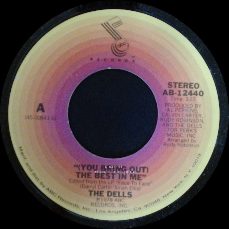 The Dells - (You Bring Out) The Best In Me / Wrapped Up Tight side A