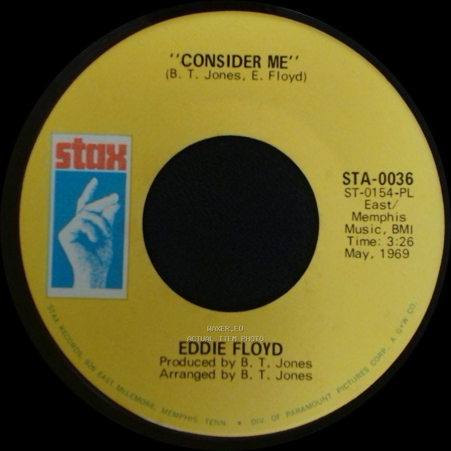 Eddie Floyd - Don't Tell Your Mama (Where You've Been) / Consider Me side B