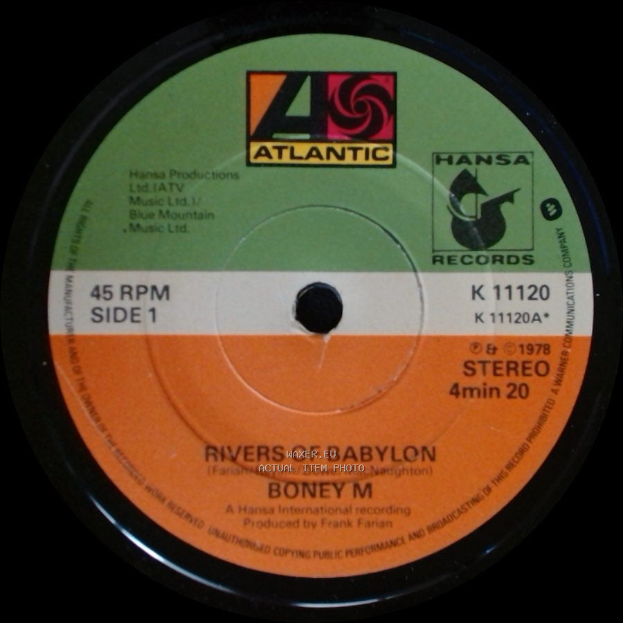 Boney M - Rivers Of Babylon / Brown Girl In The Ring side A