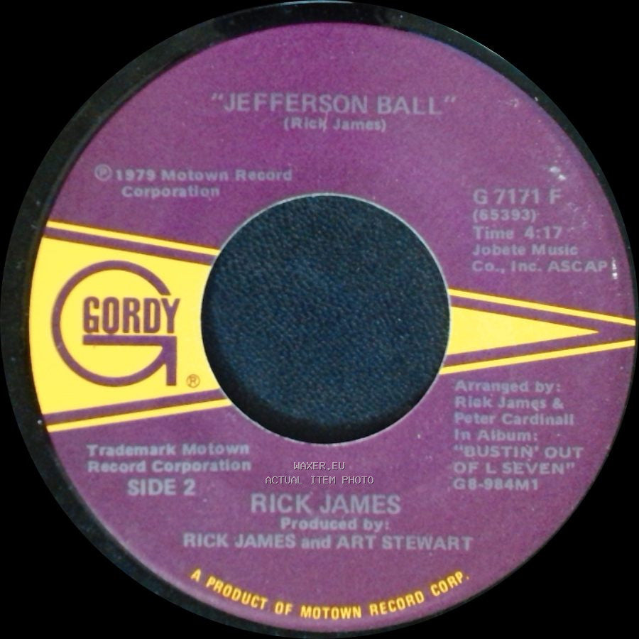 Rick James - Fool On The Street / Jefferson Ball side B