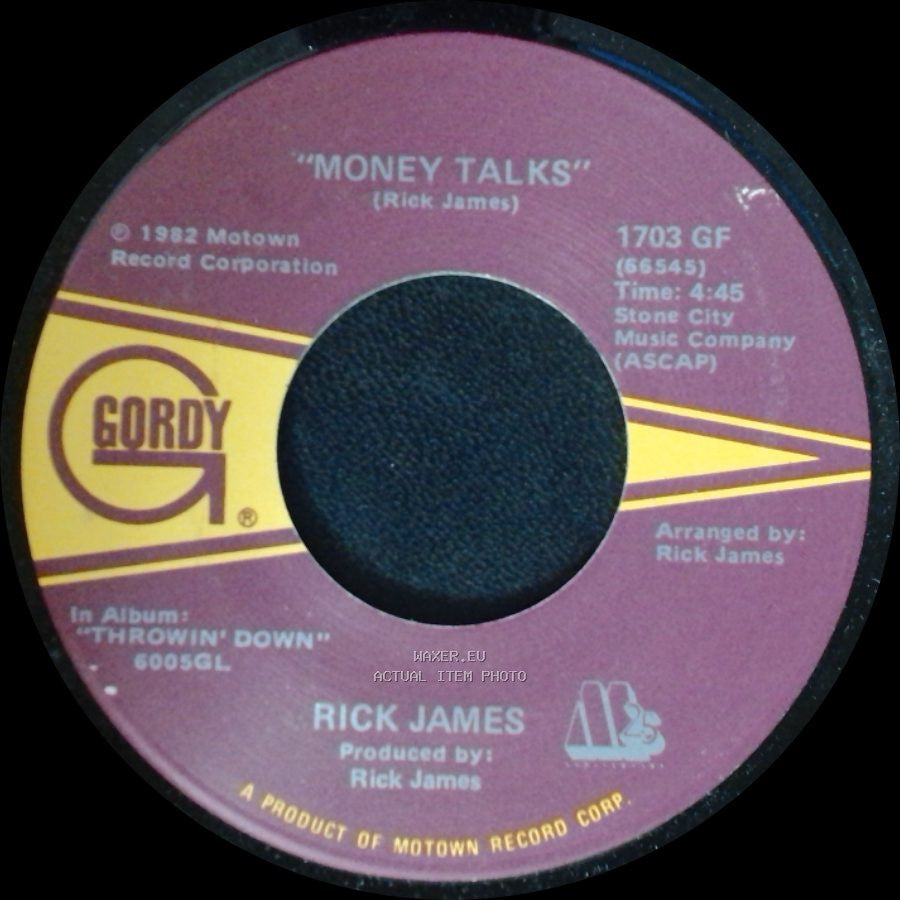 Rick James - Money Talks / U Bring The Freak Out side A
