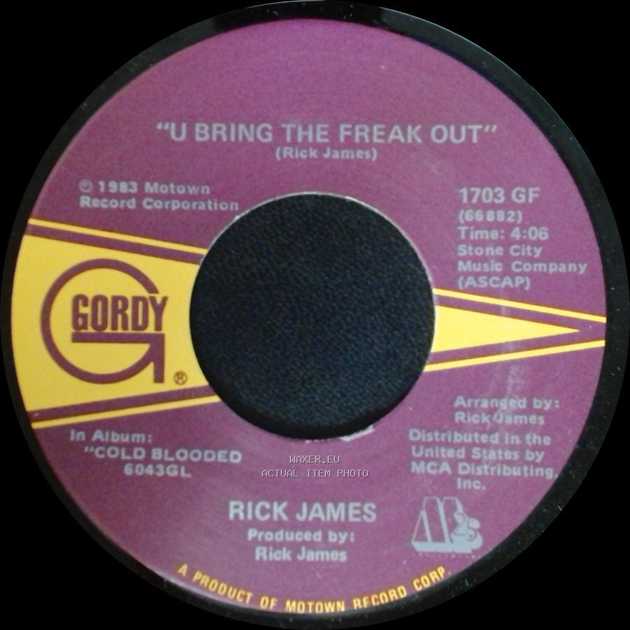 Rick James - Money Talks / U Bring The Freak Out side B