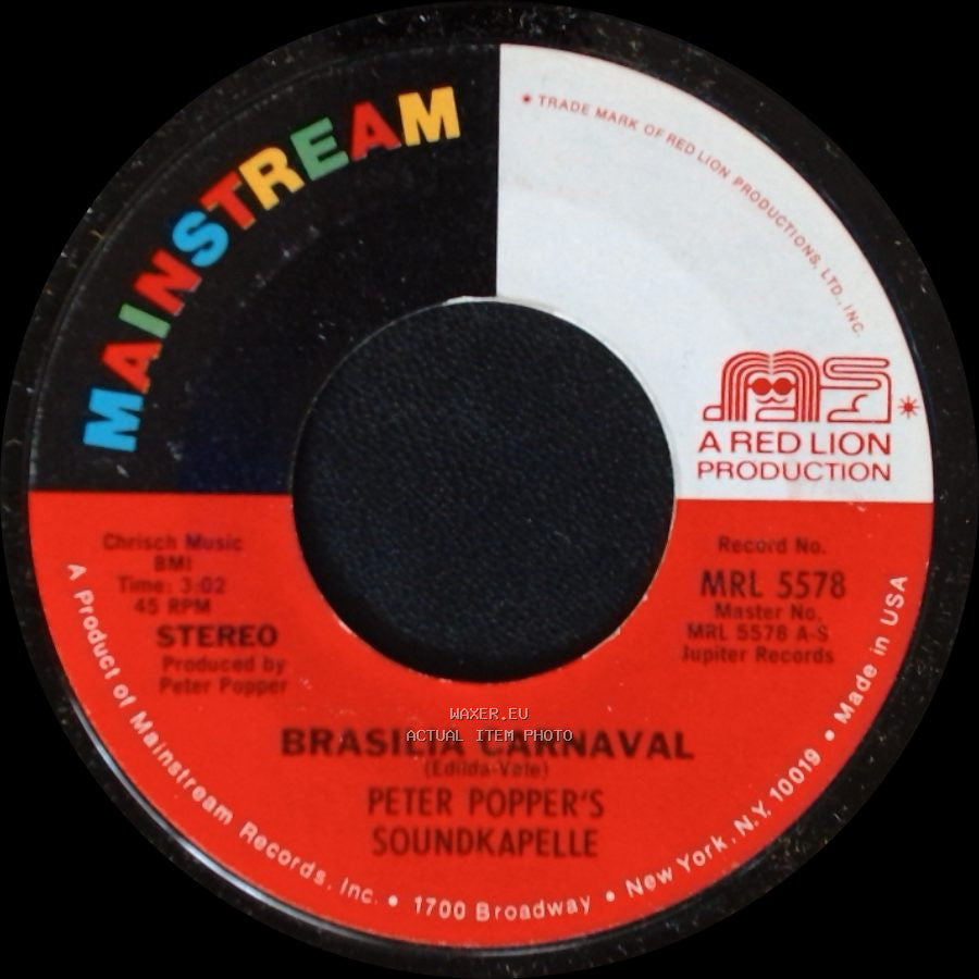Peter Popper's Soundkapelle - Brasilia Carnaval / Hava Nagila Carnaval side A