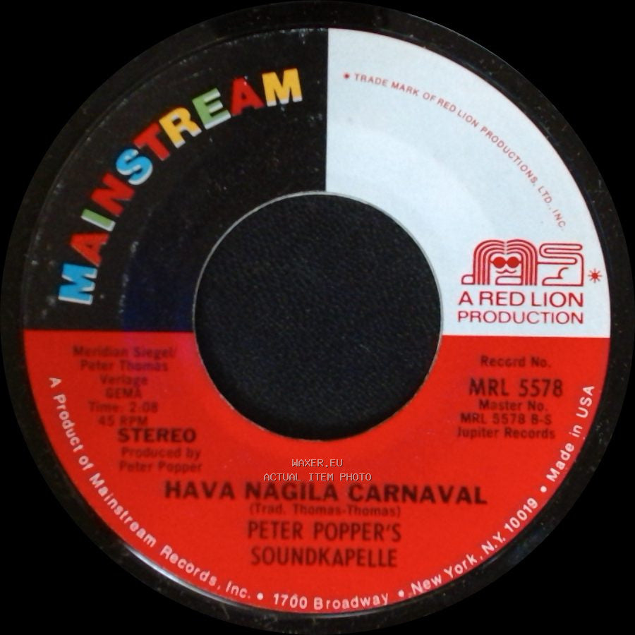 Peter Popper's Soundkapelle - Brasilia Carnaval / Hava Nagila Carnaval side B