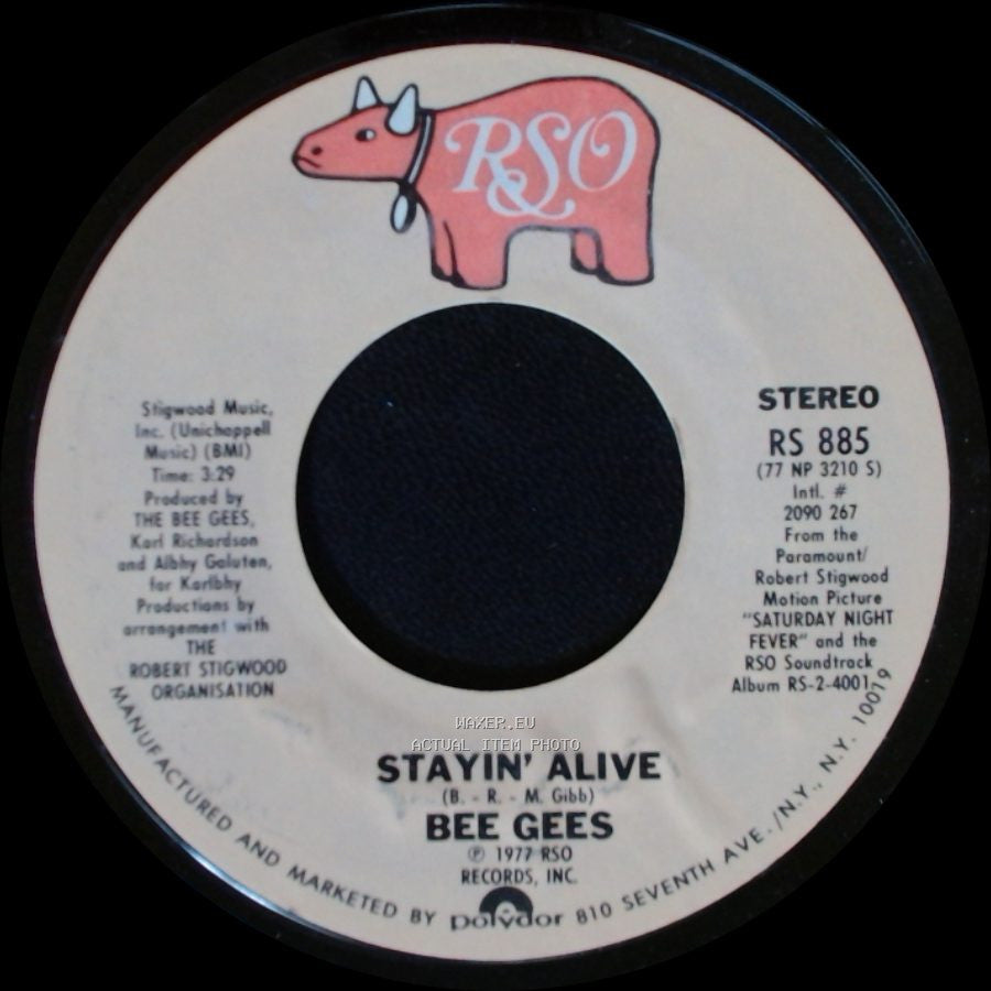 Bee Gees - Stayin' Alive / If I Can't Have You side A