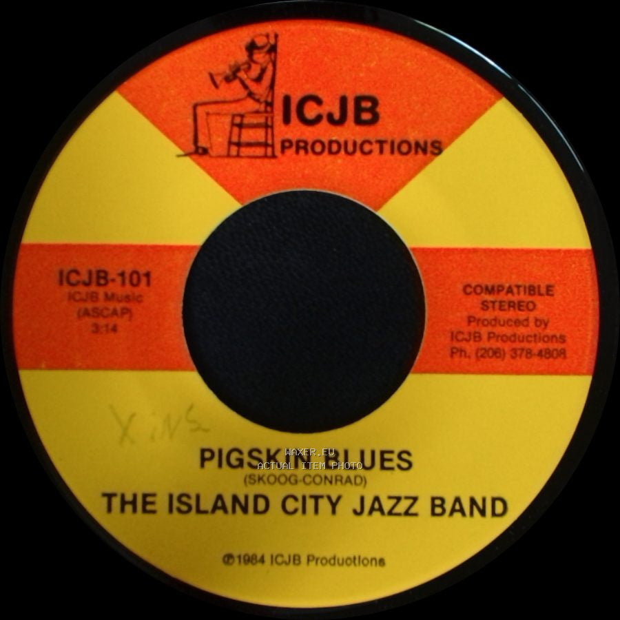 The Island City Jazz Band - Pigskin Blues / Pigskins In His Head side A