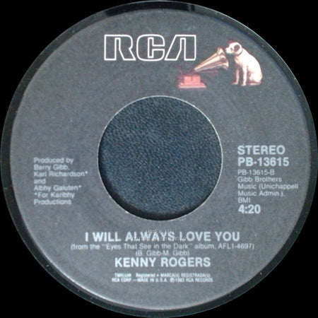 Kenny Rogers - I Will Always Love You / Islands In The Stream side A