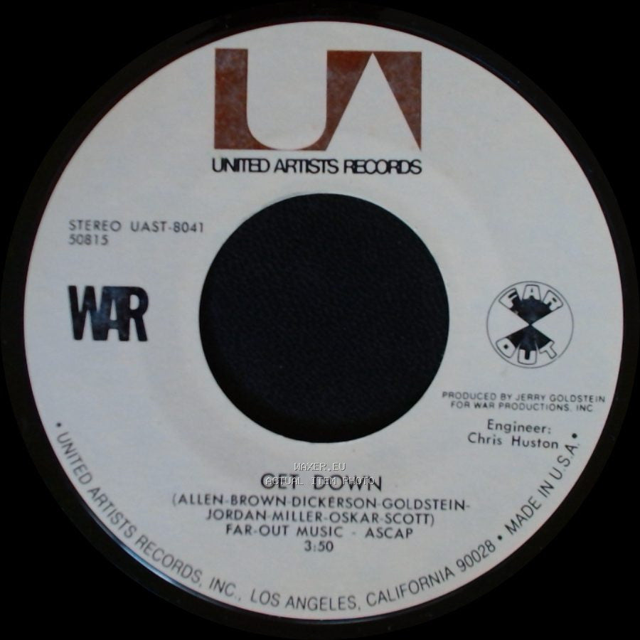 War - Get Down / All Day Music side A