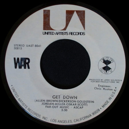 War - Get Down / All Day Music side A