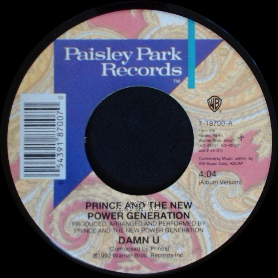 Prince And The New Power Generation - 2 Whom It May Concern / Damn U side B