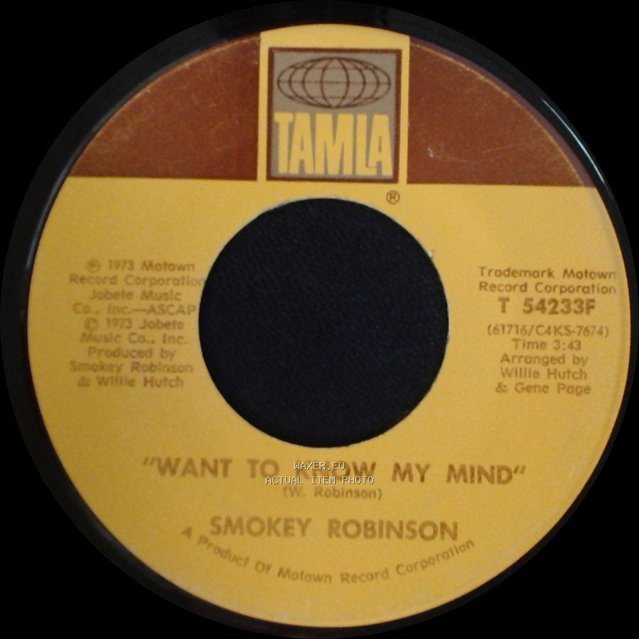 Smokey Robinson - Sweet Harmony / Want To Know My Mind side B