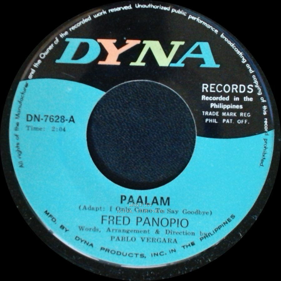 Fred Panopio - Alanganing Sumama / Paalam side B