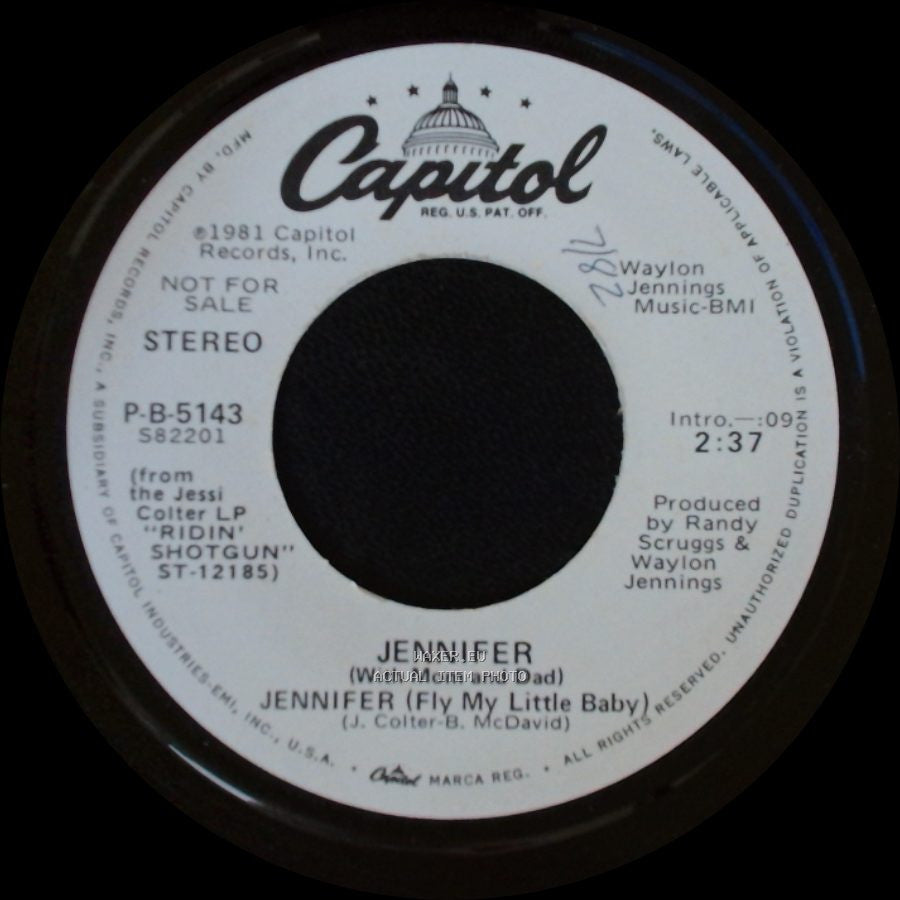 Jennifer - Jennifer (Fly My Little Baby) / Jennifer (Fly My Little Baby) side A
