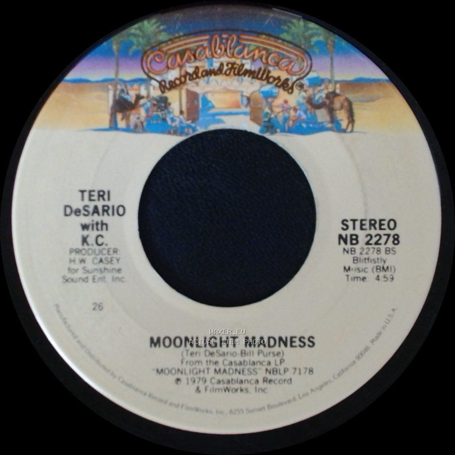 Teri Desario With K.C. - Dancin' In The Streets / Moonlight Madness side B