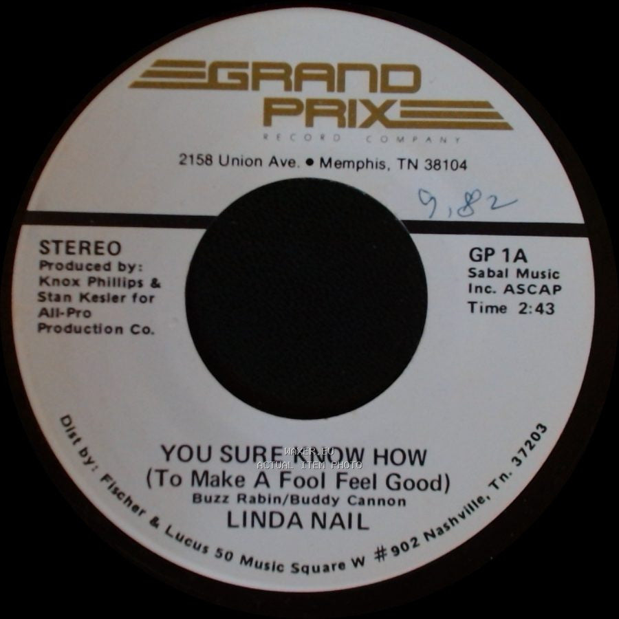 Linda Nail - Lullabye / You Sure Know How (To Make A Fool Feel Good) side B