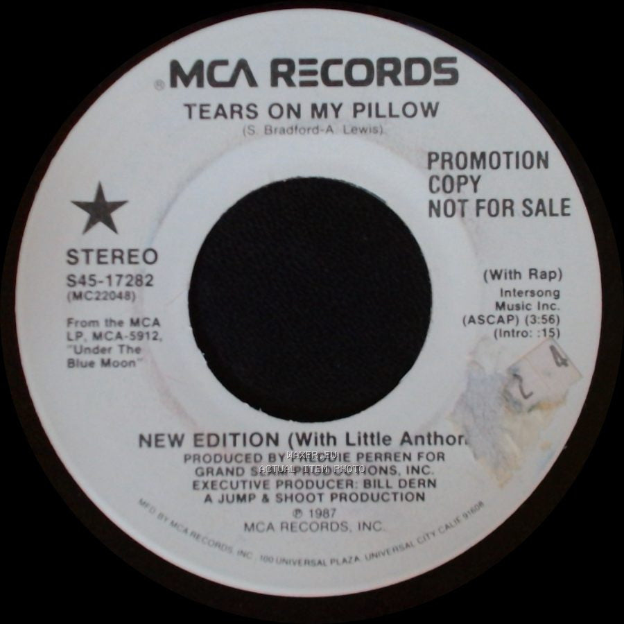New Edition (With Little Anthony) - Tears On My Pillow / Tears On My Pillow side B