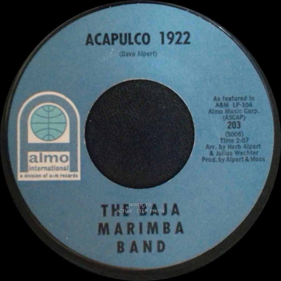 The Baja Marimba Band - Moonglow / Picnic Theme / Acapulco 1922 side B