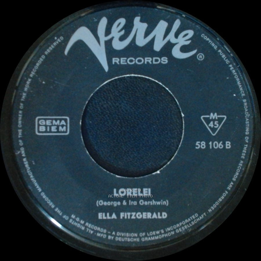 Ella Fitzgerald - Mack The Knife / Lorelei side B