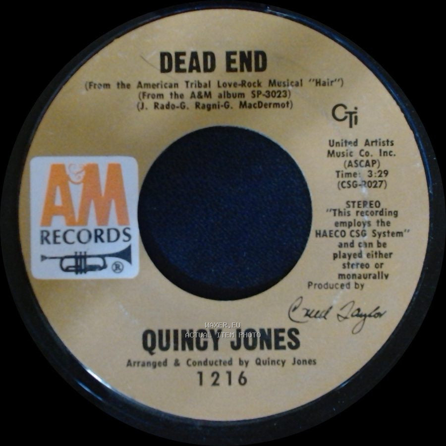 Quincy Jones - Dead End / Gula Matari side A