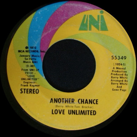Love Unlimited - Another Chance / Are You Sure (Long Version) side A