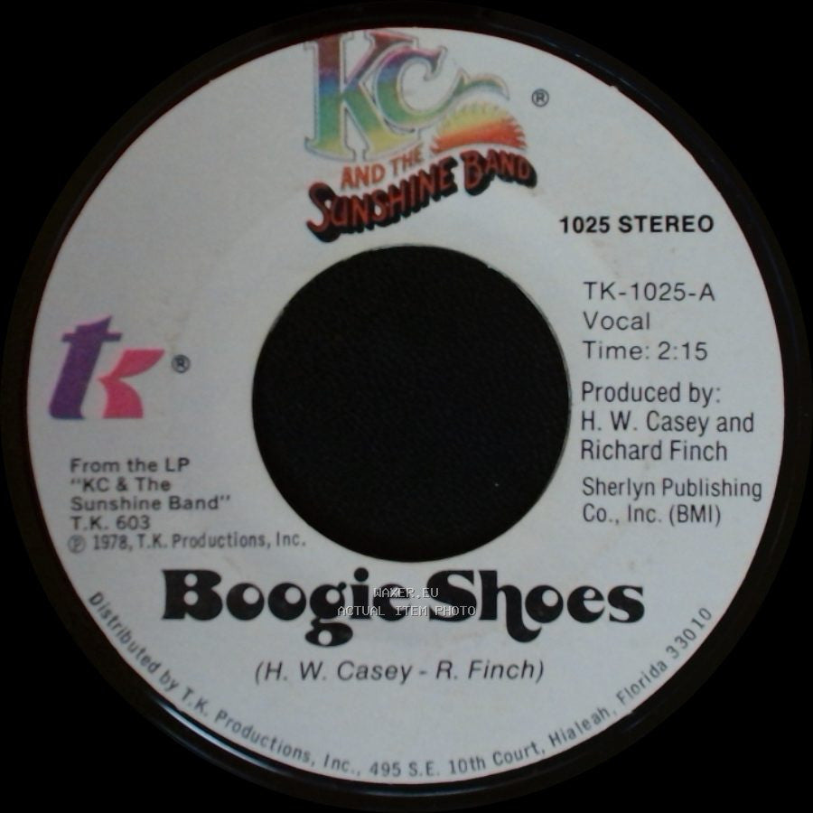 Kc And The Sunshine Band - I Get Lifted / Boogie Shoes side B