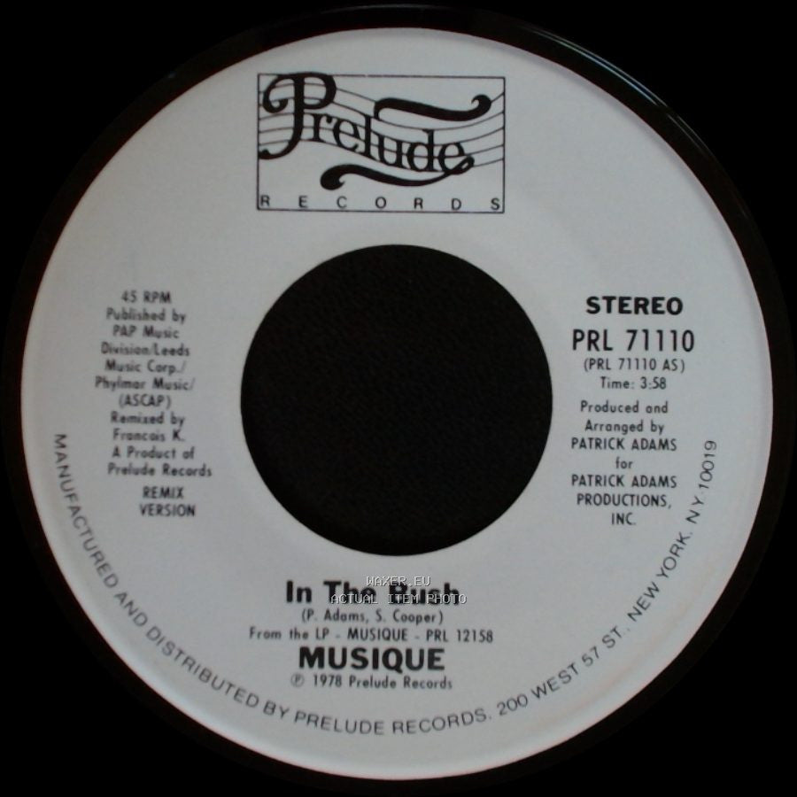Musique - In The Bush / In The Bush side B