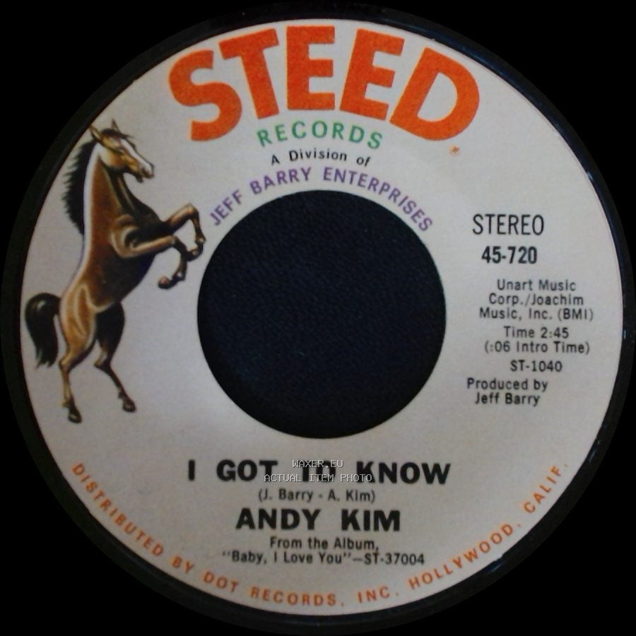 Andy Kim - I Got To Know / So Good Together side A