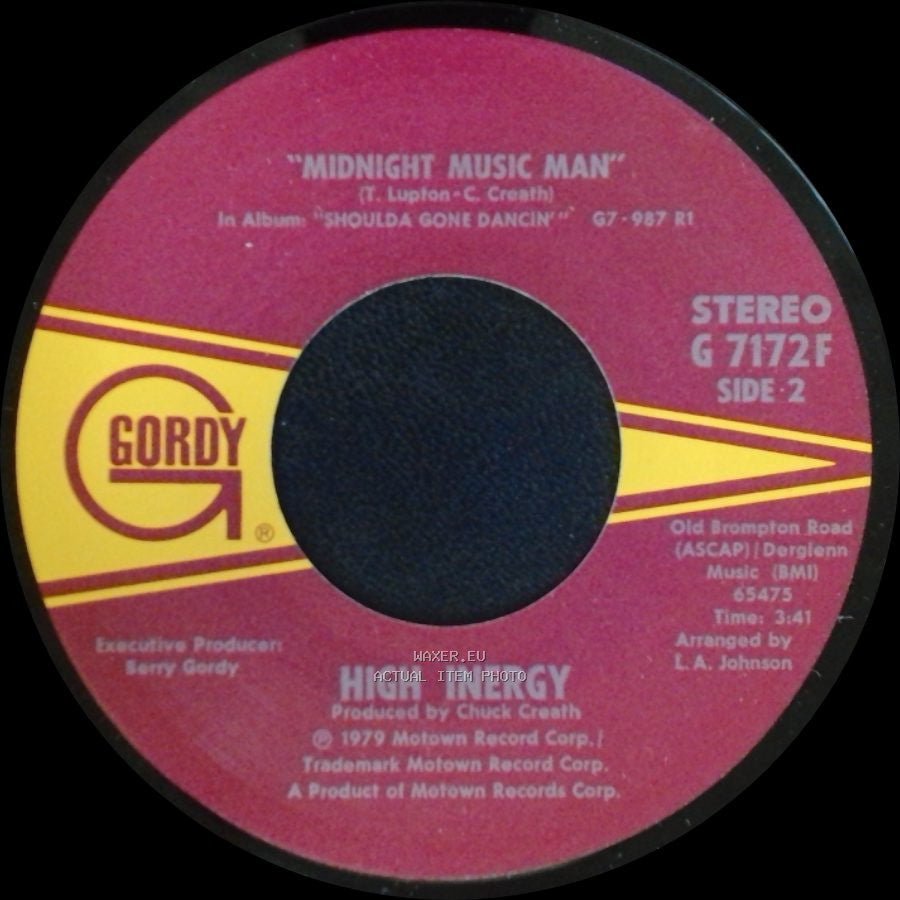 High Inergy - Come And Get It / Midnight Music Man side B