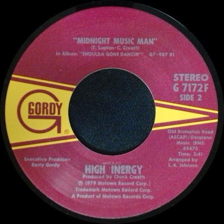 High Inergy - Come And Get It / Midnight Music Man side B
