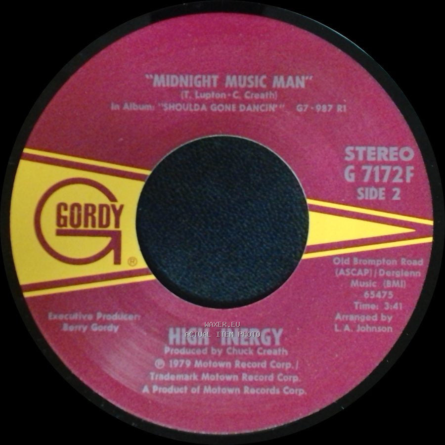 High Inergy - Come And Get It / Midnight Music Man side B