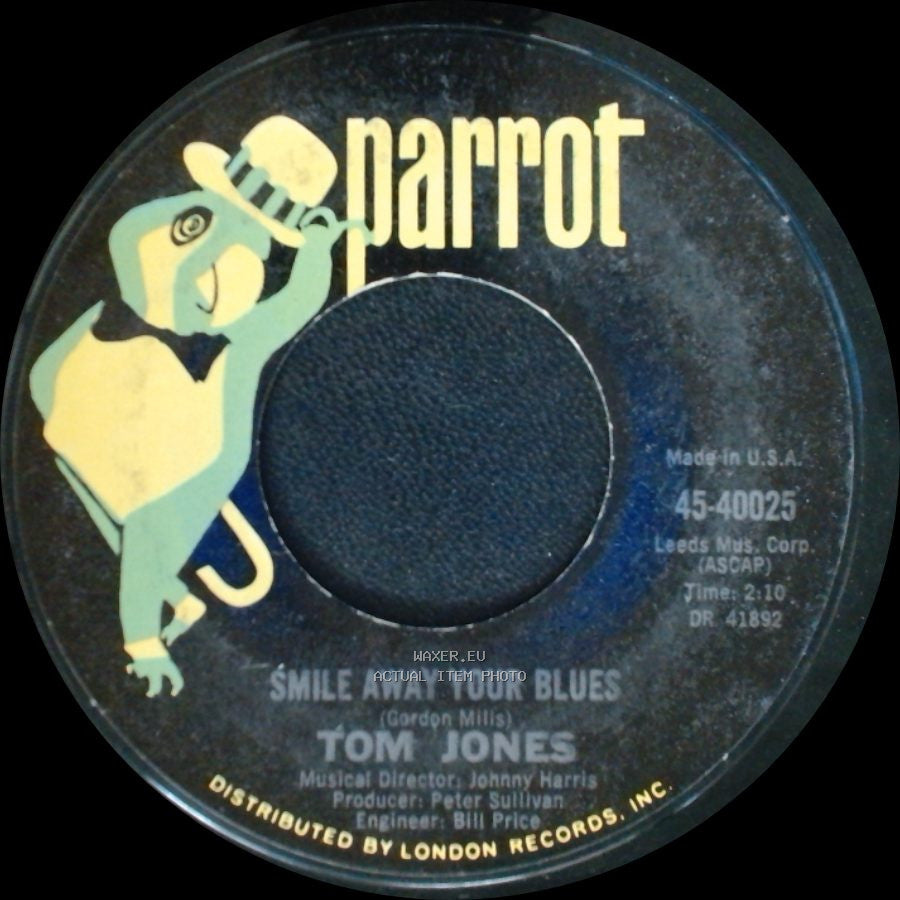 Tom Jones - Delilah / Smile Away Your Blues side B