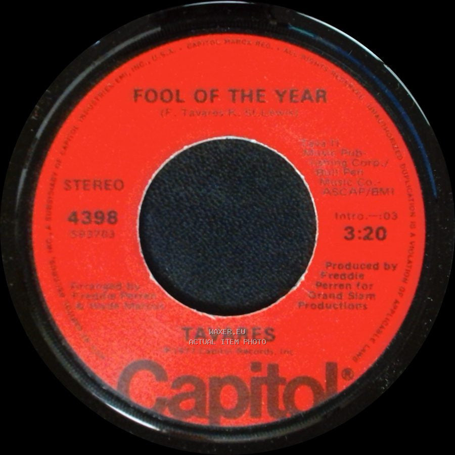 Tavares - Fool Of The Year / Whodunit side B
