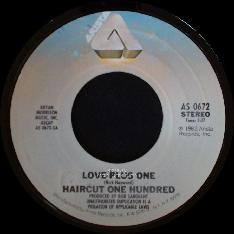 Haircut One Hundred - Favourite Shirts (Boy Meets Girl) / Love Plus One side B