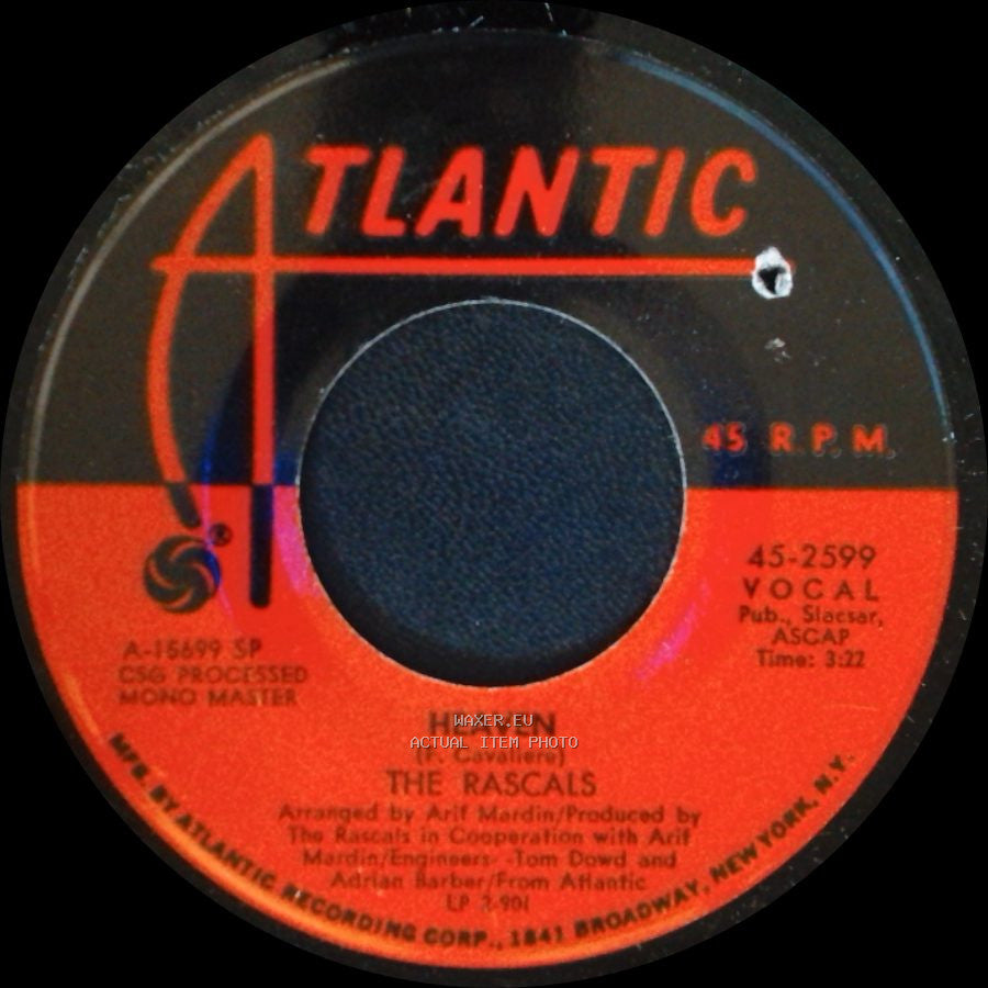 The Rascals - Heaven / Baby I'm Blue side A