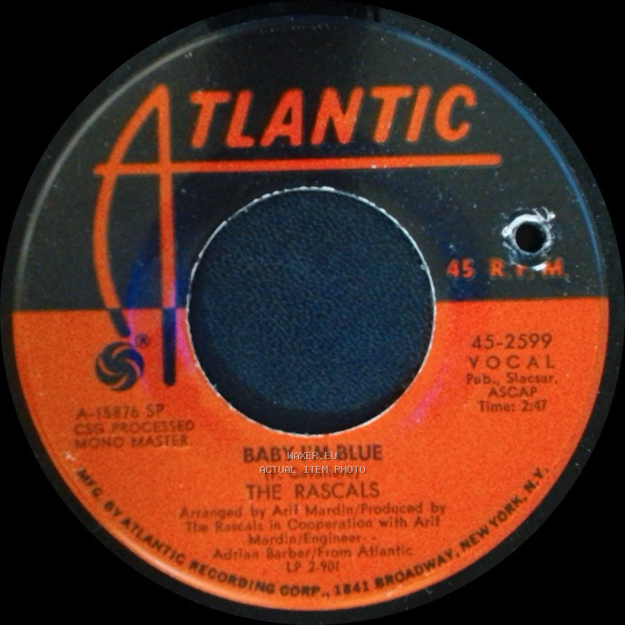 The Rascals - Heaven / Baby I'm Blue side B