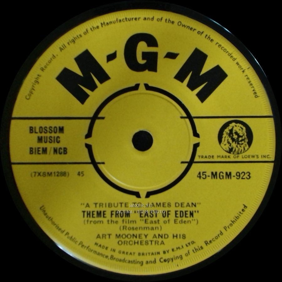 Art Mooney And His Orchestra - Theme From "Rebel Without A Cause" / "A Tribute To James Dean" Theme From "East Of Eden" side B