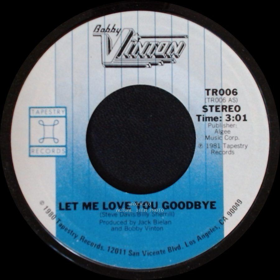 Bobby Vinton - You Are Love / Let Me Love You Goodbye side B