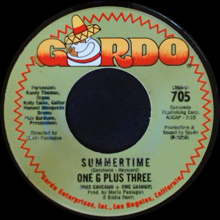 One G Plus Three - Poquito Soul / Summertime side A