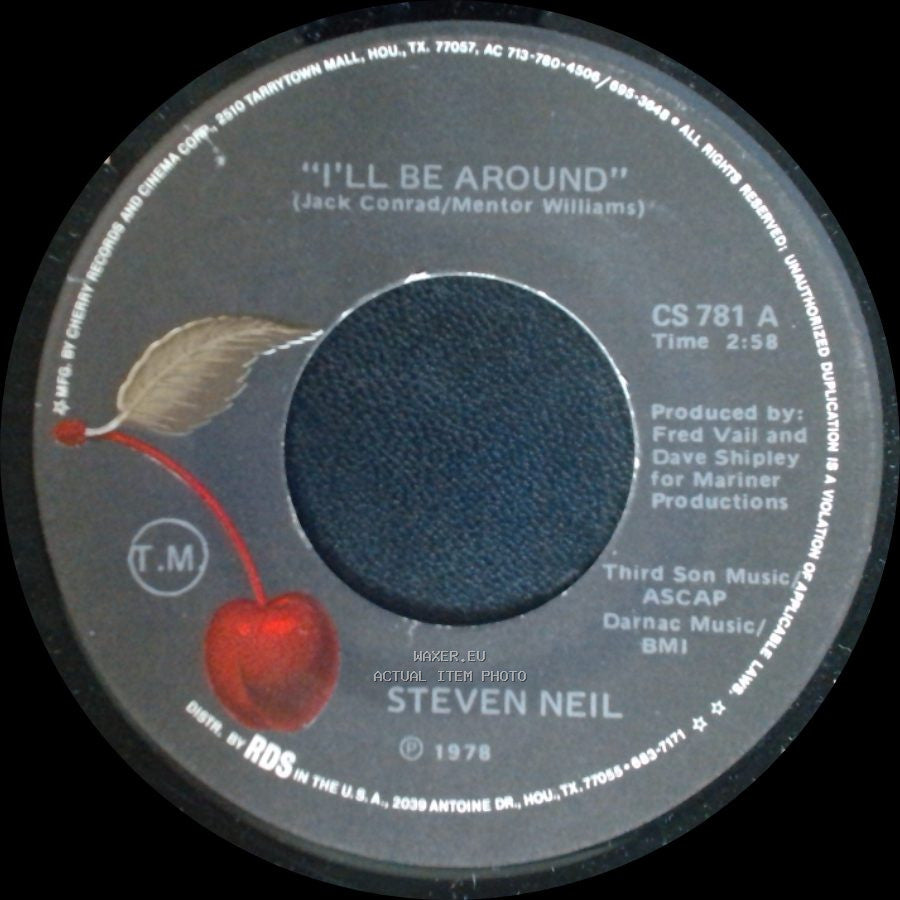 Steven Neil - I'll Be Around / Let's Get The Fire Goin' side A