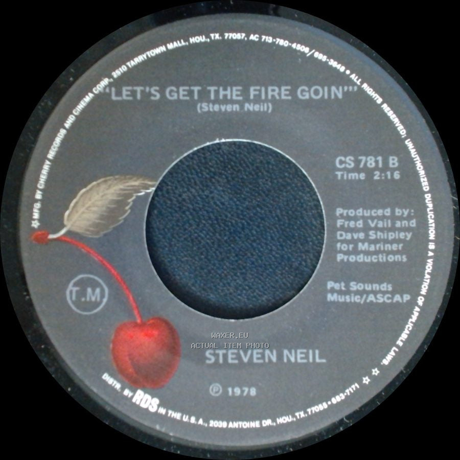 Steven Neil - I'll Be Around / Let's Get The Fire Goin' side B