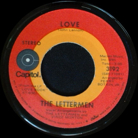 The Lettermen - Love / Maybe Tomorrow side A
