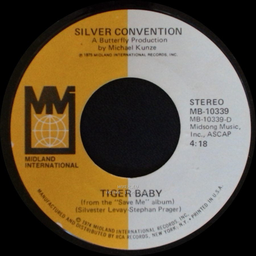 Silver Convention - Fly, Robin, Fly / Tiger Baby side B