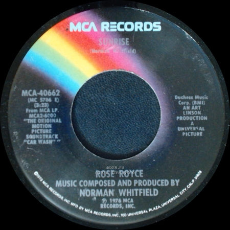 Rose Royce - I Wanna Get Next To You / Sunrise side B