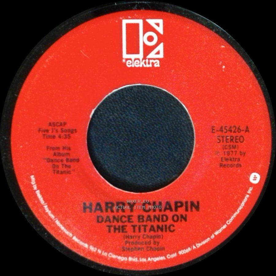 Harry Chapin - I Wonder What Happened To Him / Dance Band On The Titanic side B